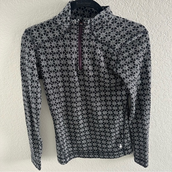 SMARTWOOL WOMENS MIDWEIGHT PATTERN LONG SLEEVE ZIP-T - Picture 1 of 7